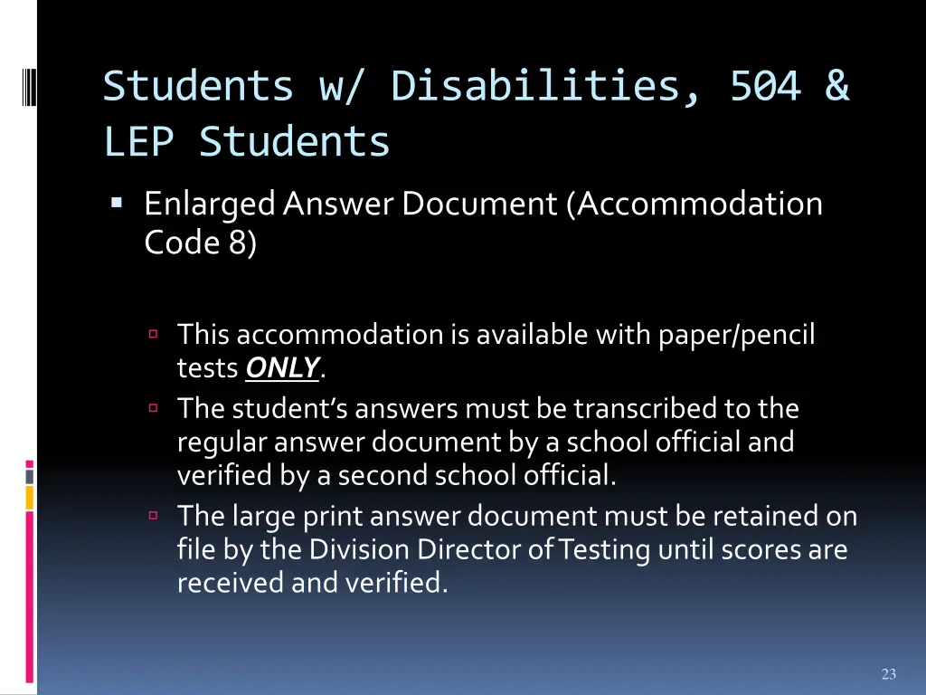 students w disabilities 504 lep students enlarged