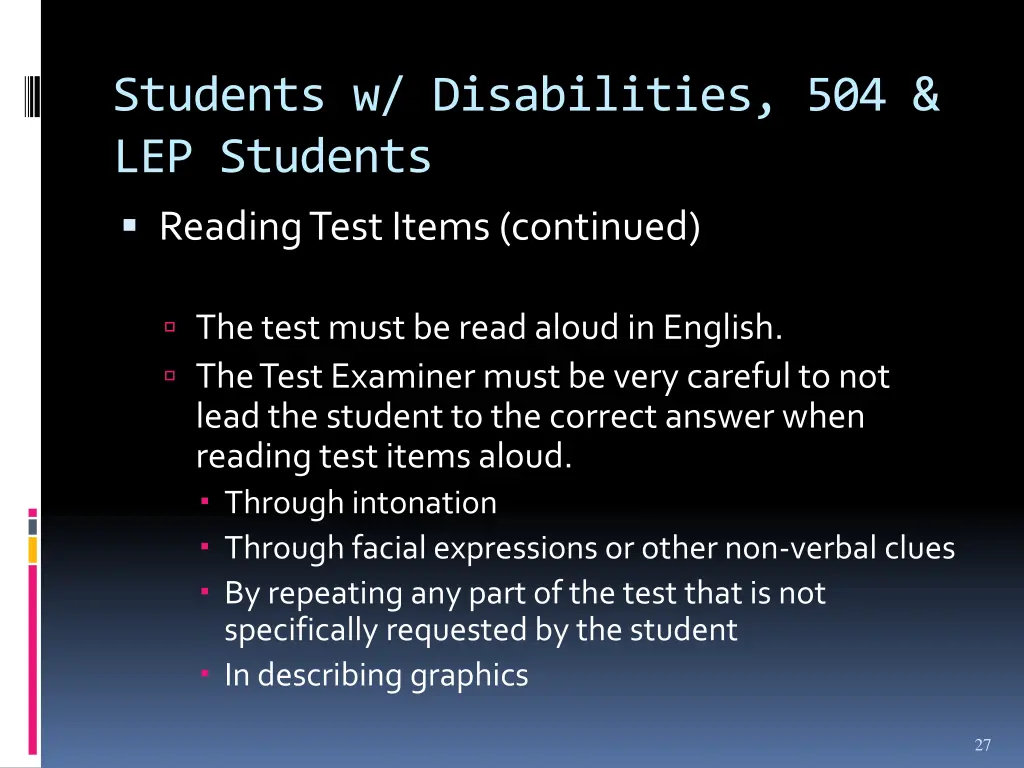 students w disabilities 504 lep students reading 1
