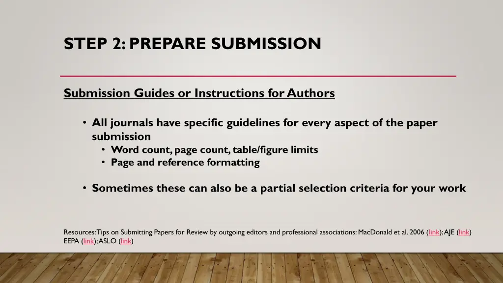 step 2 prepare submission