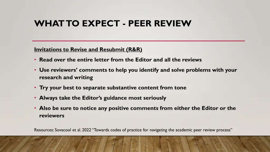 what to expect peer review 3