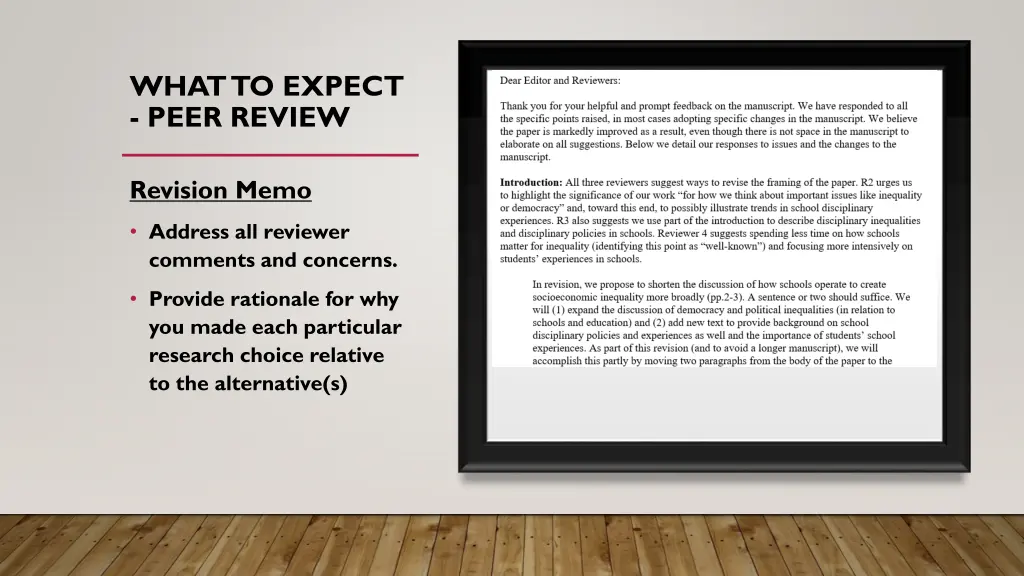 what to expect peer review 5