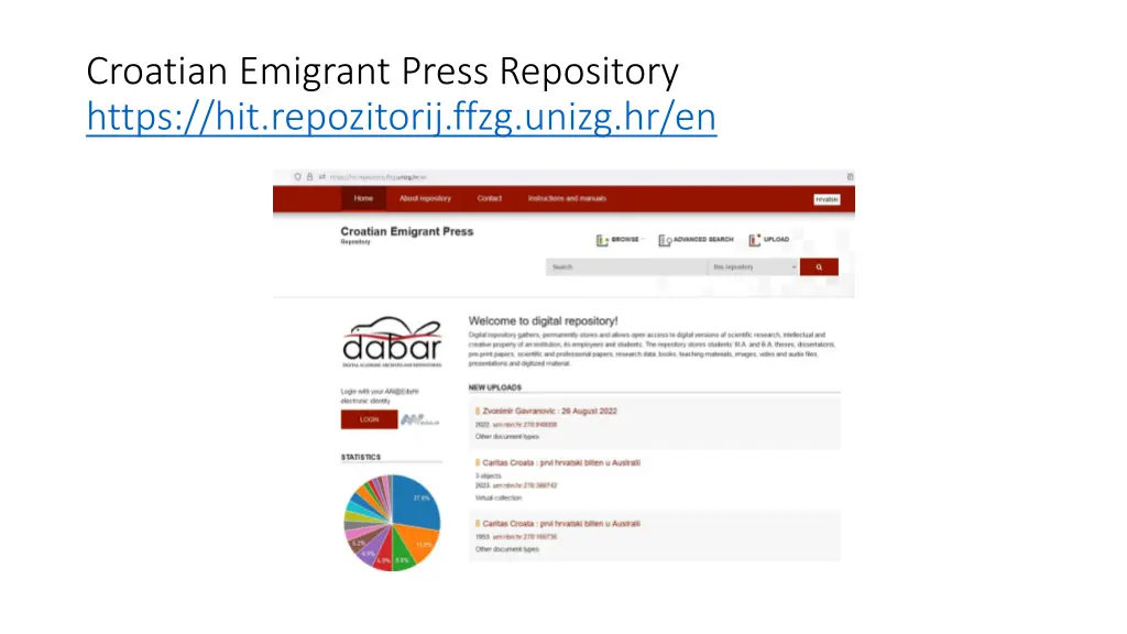 croatian emigrant press repository https
