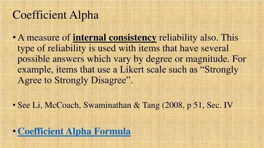 coefficient alpha