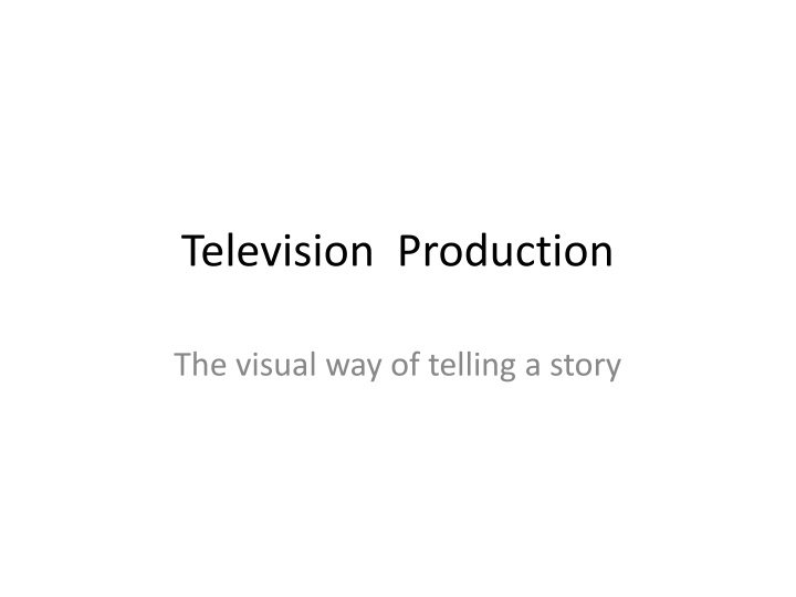 television production