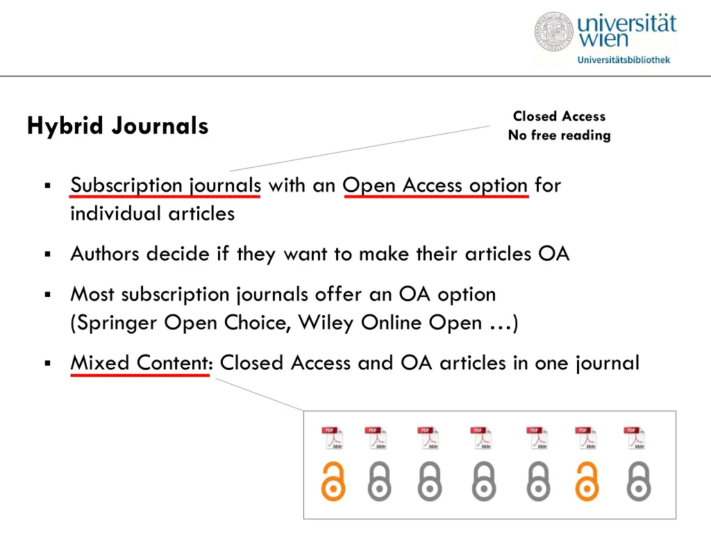 closed access no free reading