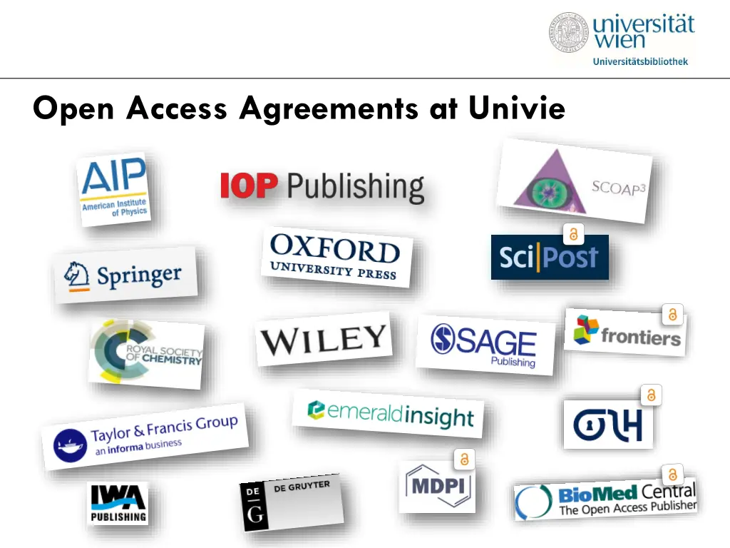 open access agreements at univie