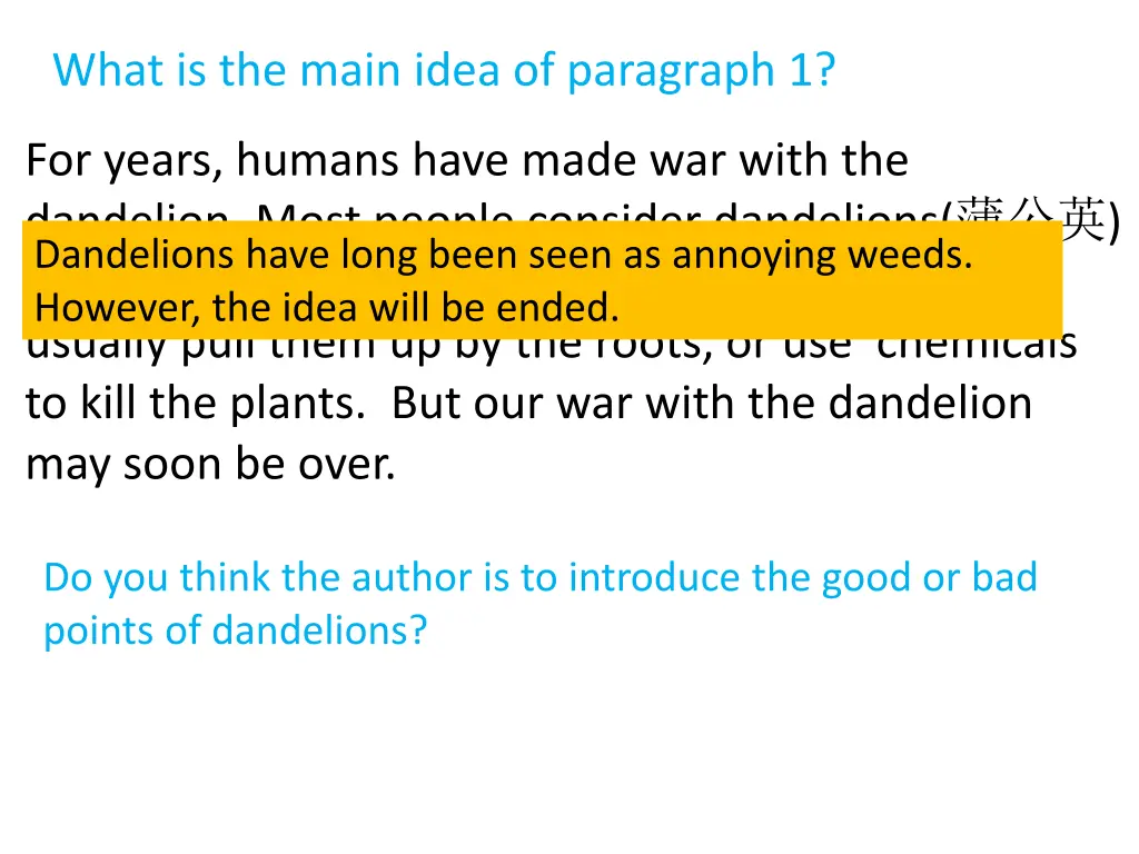 what is the main idea of paragraph 1