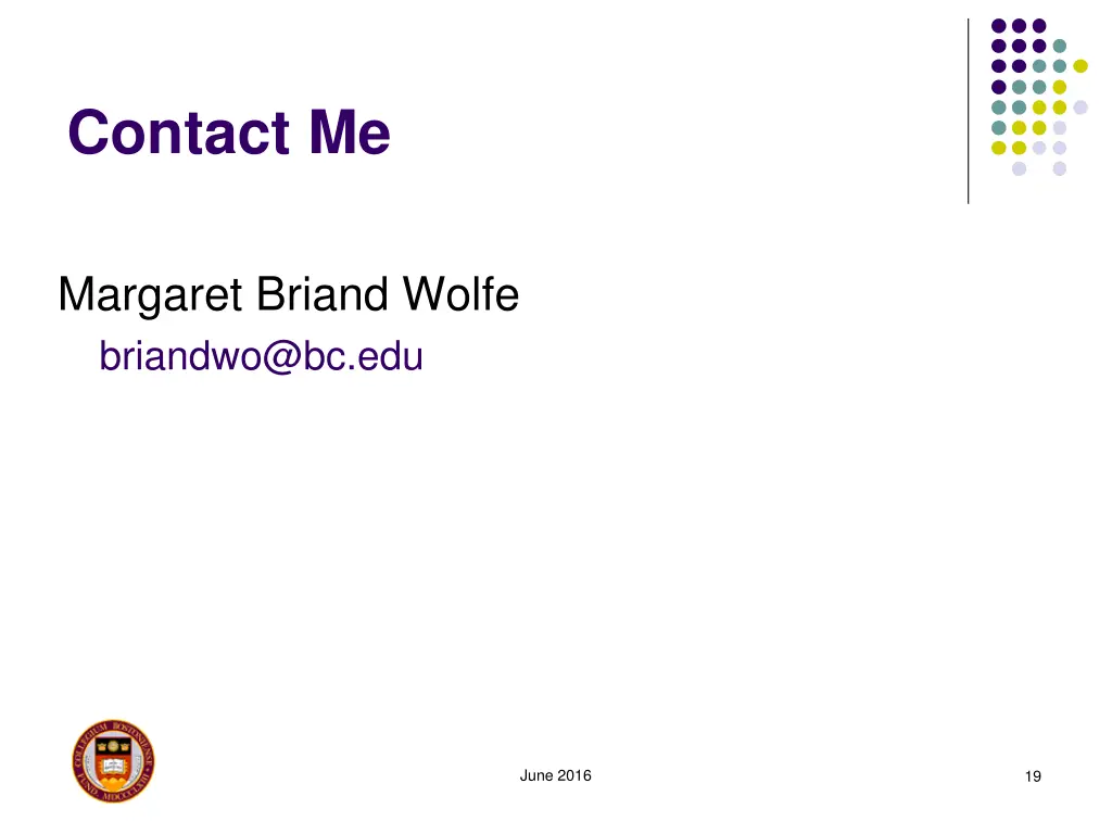 contact me