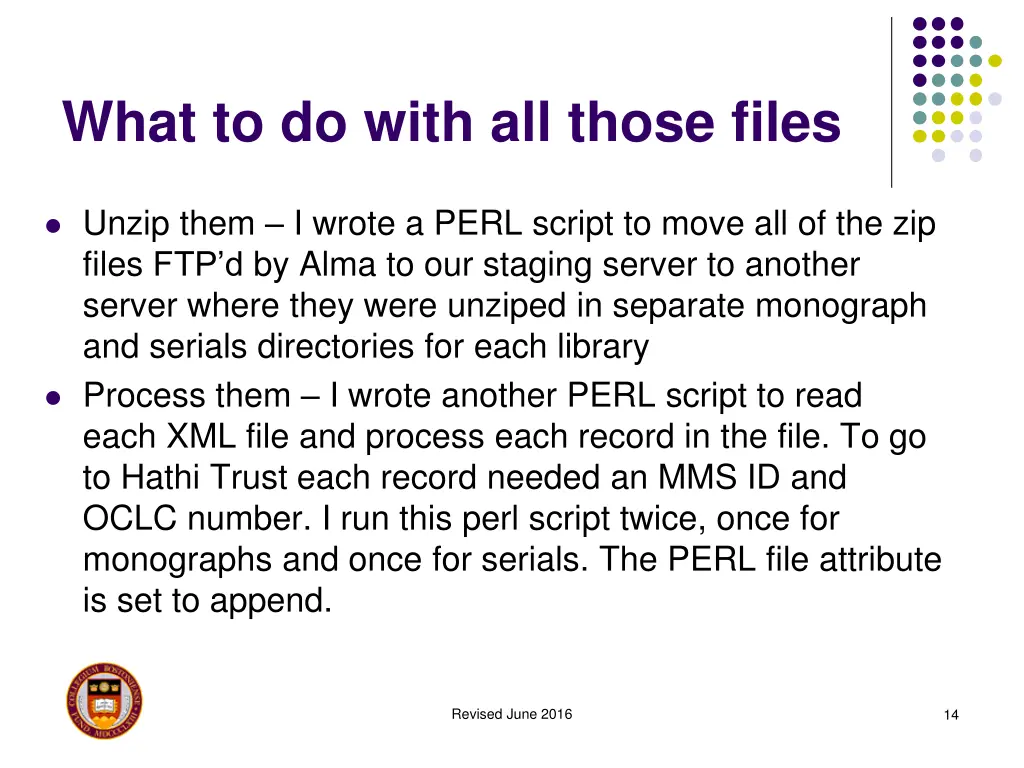 what to do with all those files