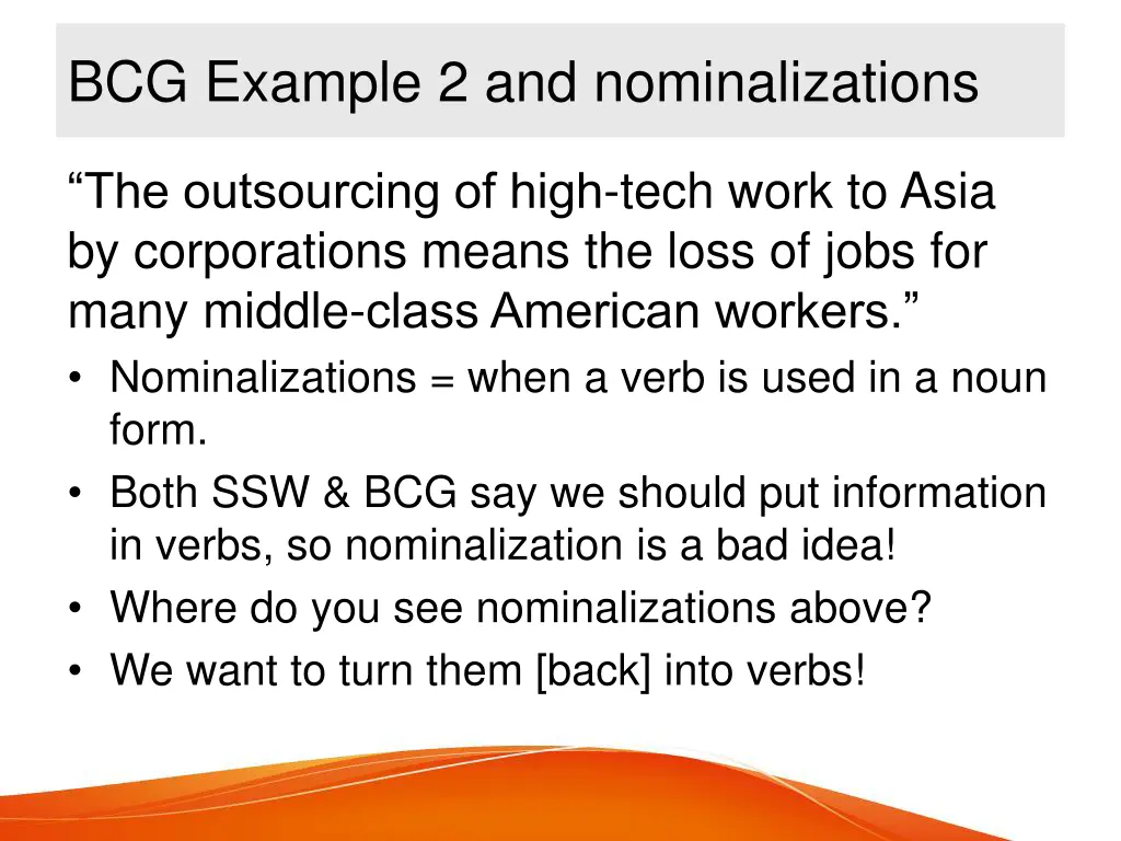 bcg example 2 and nominalizations