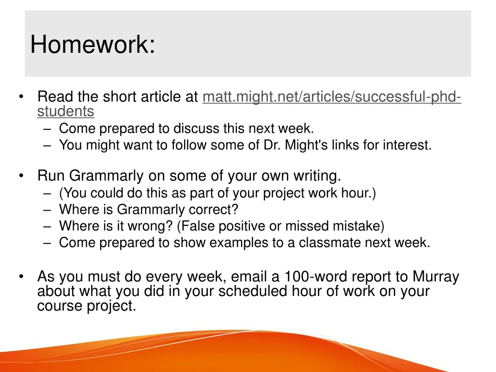 homework