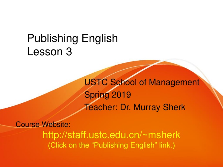 publishing english lesson 3