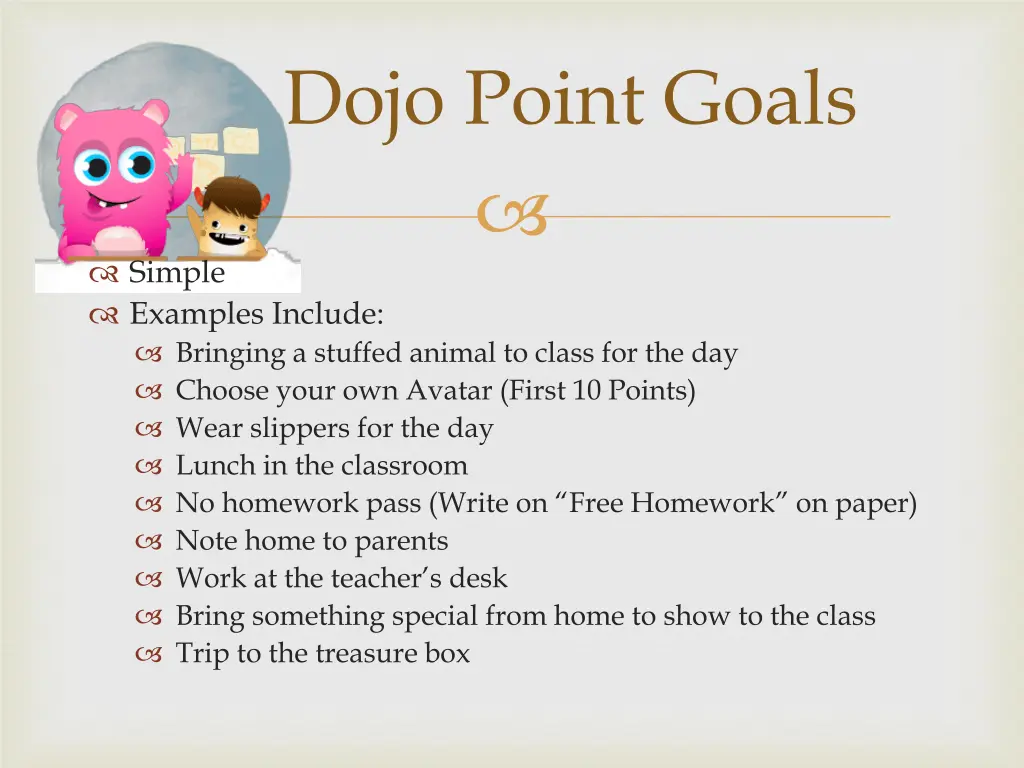 dojo point goals