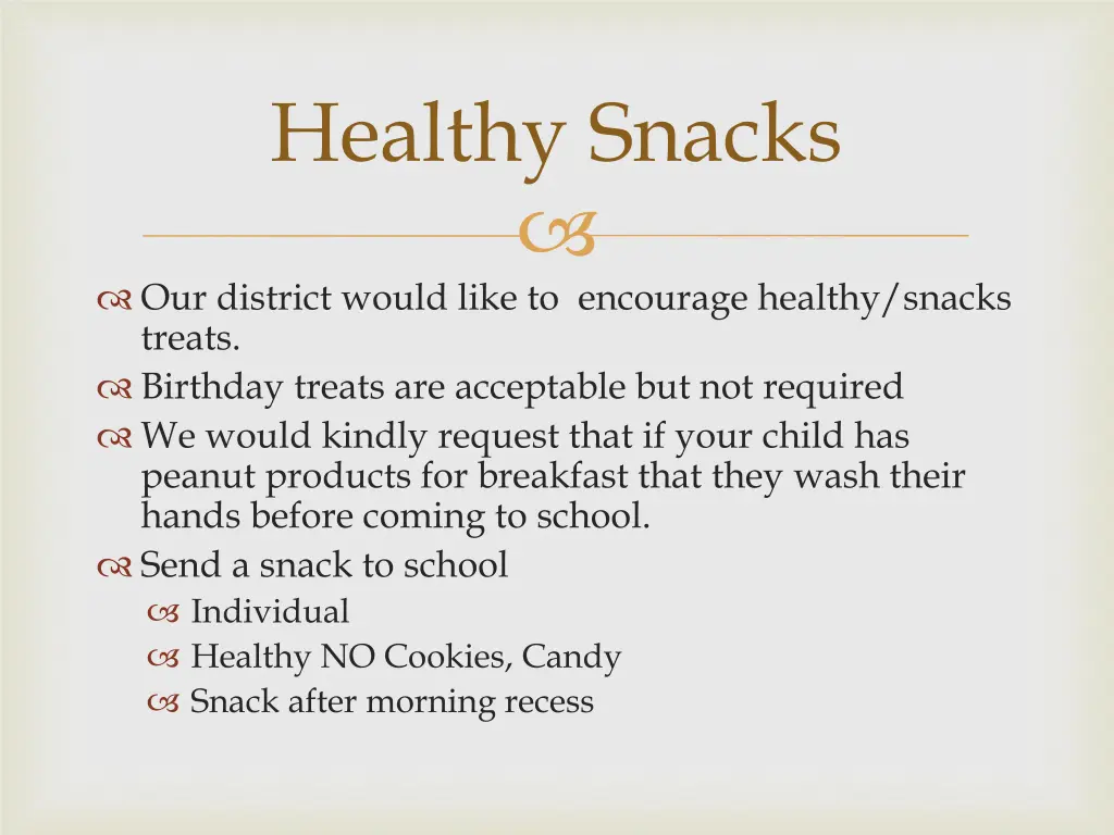 healthy snacks