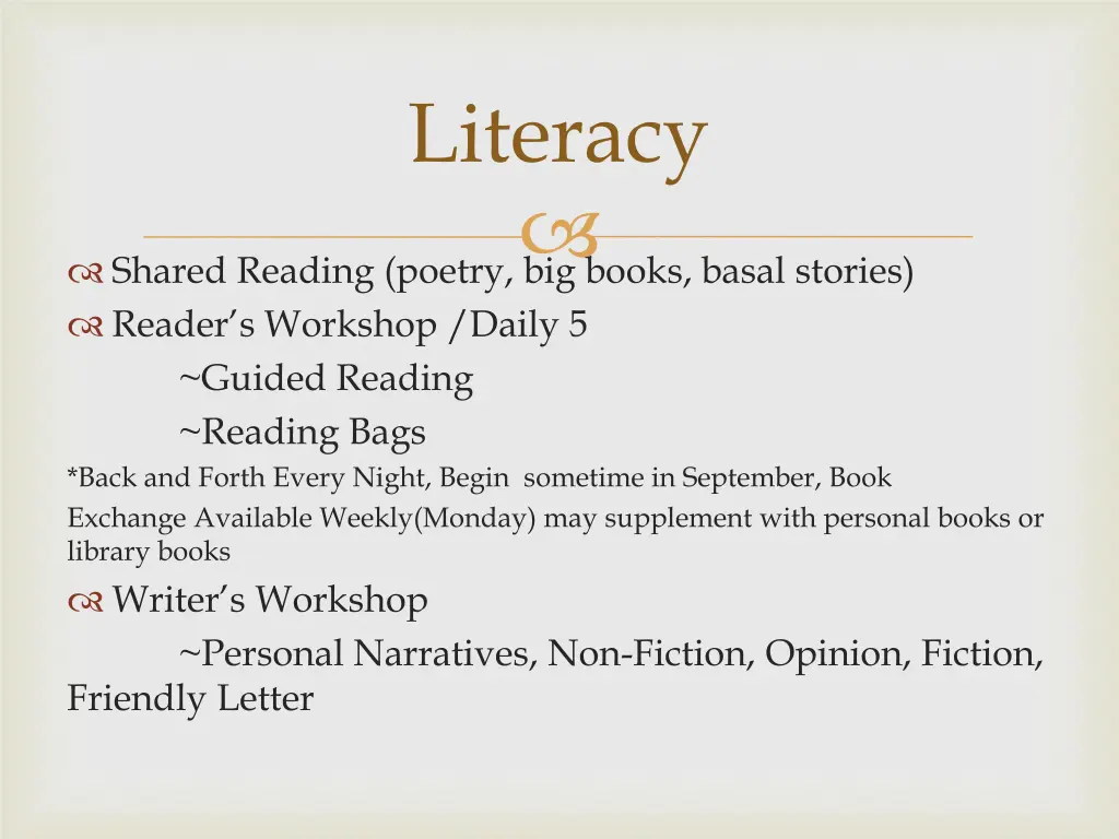 literacy