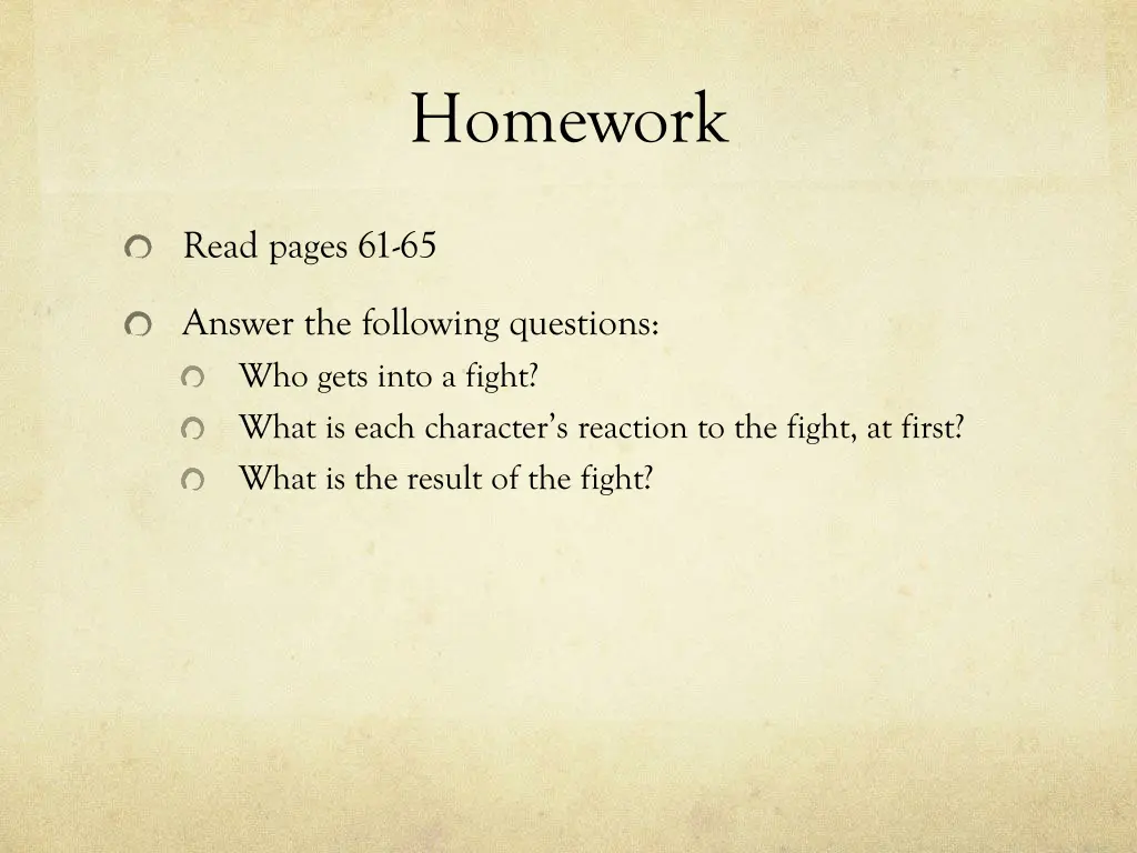homework