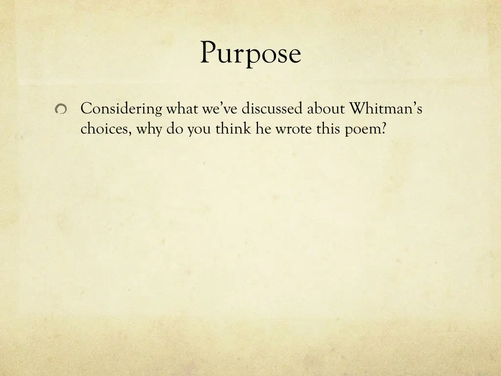 purpose
