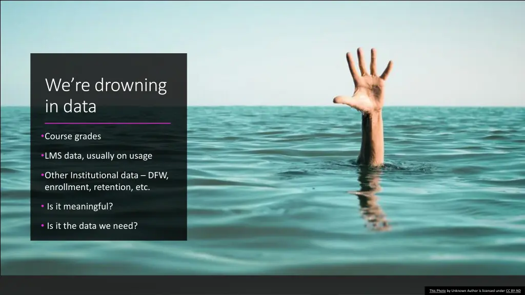 we re drowning in data