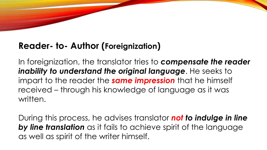 reader to author foreignization