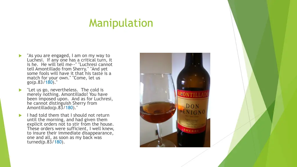 manipulation