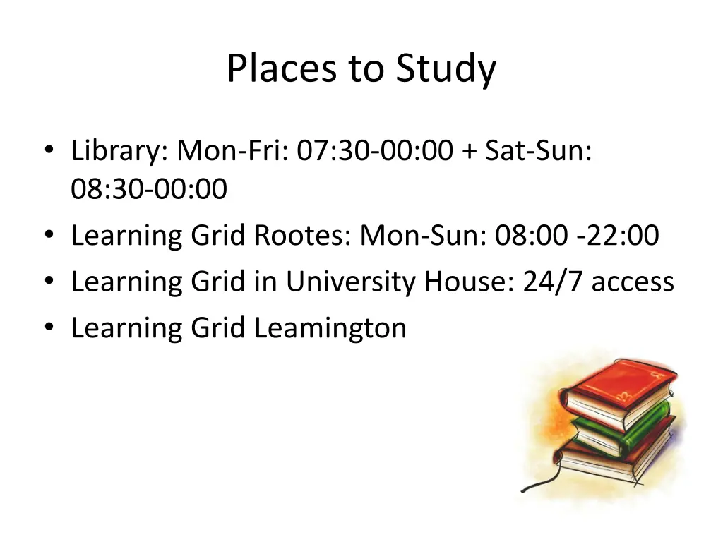 places to study