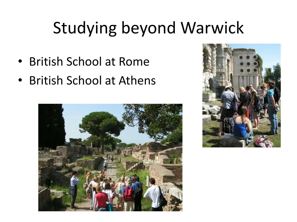 studying beyond warwick