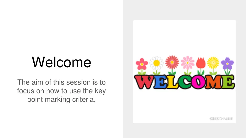 welcome