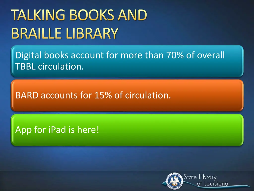 talking books and braille library