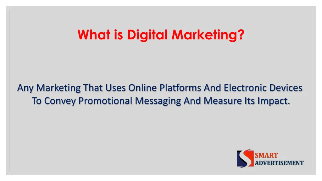 what is digital marketing