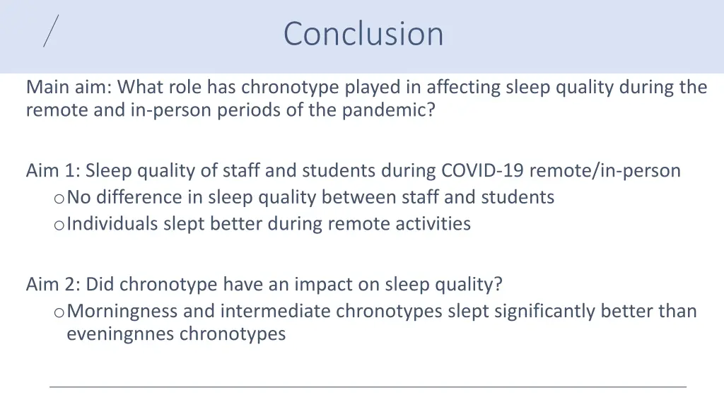 conclusion