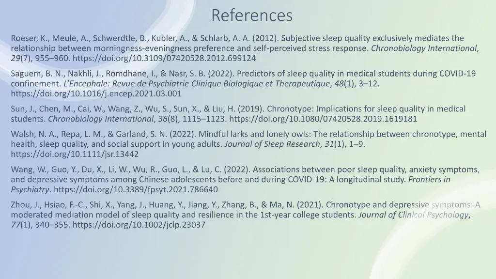 references 1