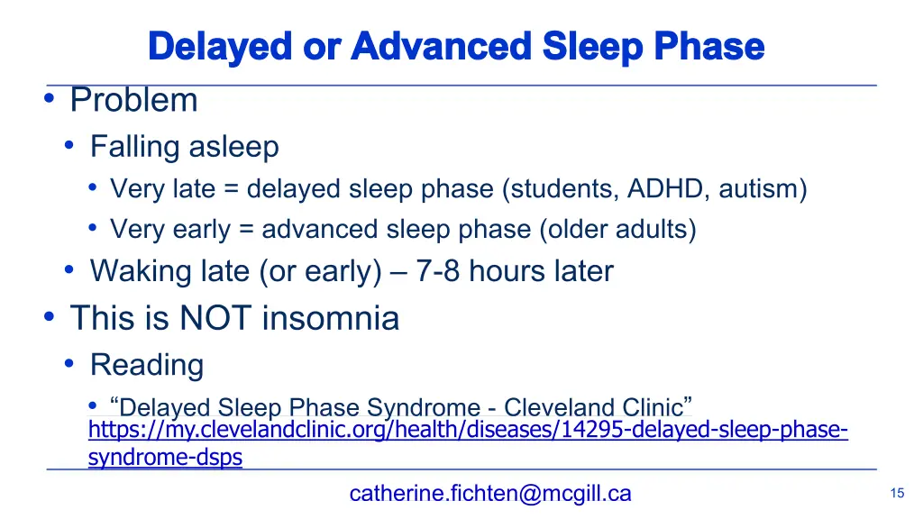 delayed or advanced sleep phase delayed