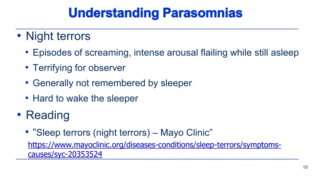 understanding parasomnias understanding 1