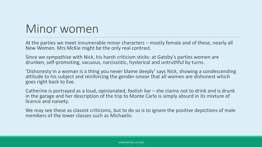 minor women