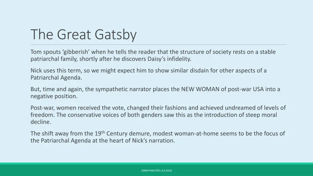 the great gatsby