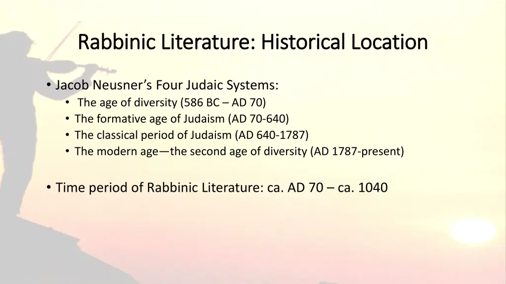 rabbinic literature historical location rabbinic
