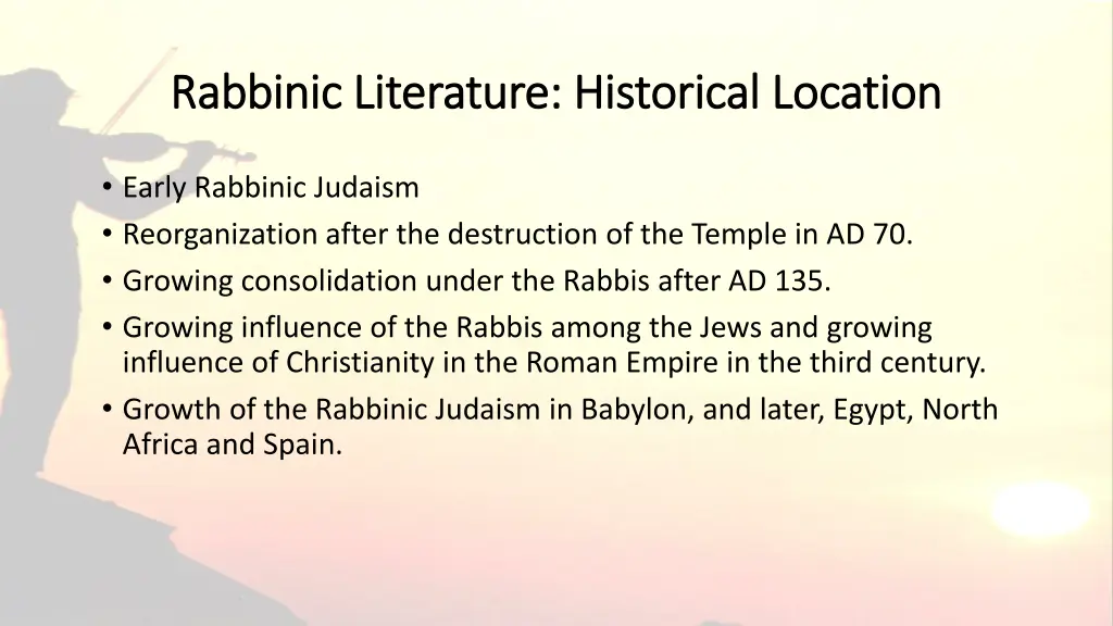 rabbinic literature historical rabbinic 3