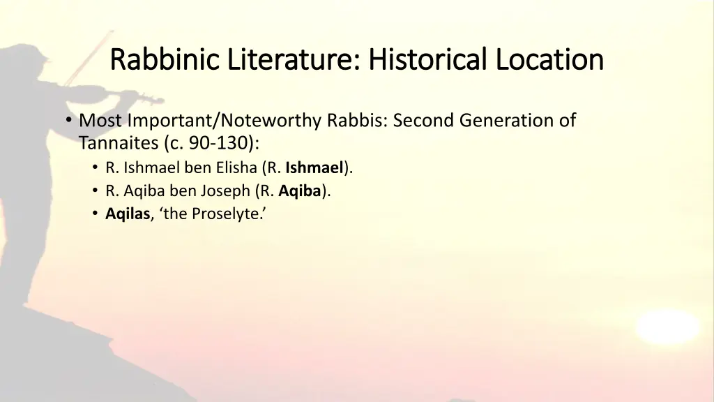 rabbinic literature historical rabbinic 7