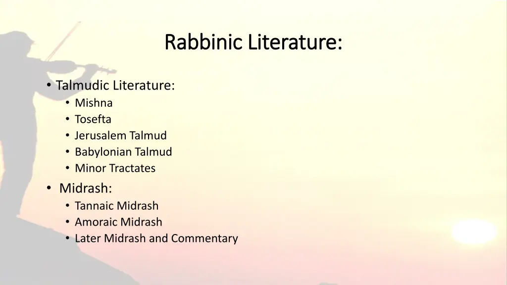 rabbinic literature rabbinic literature