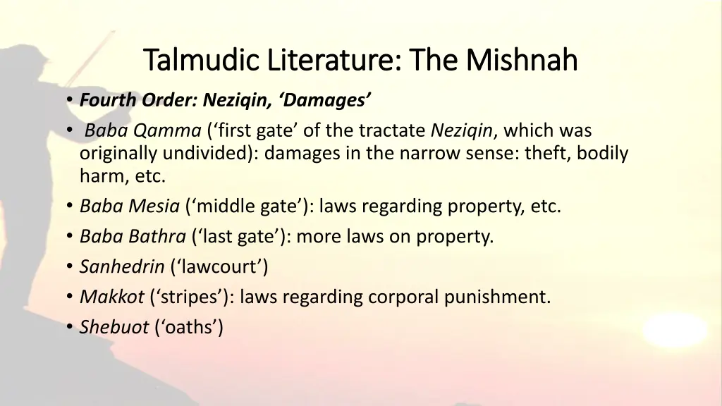 talmudic literature the mishnah talmudic 10