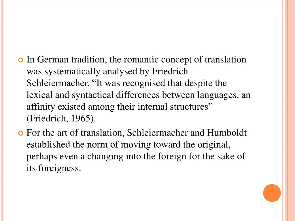 in german tradition the romantic concept