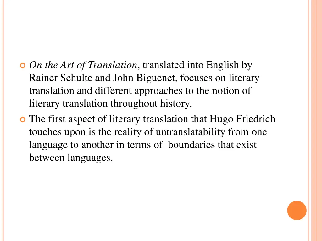on the art of translation translated into english