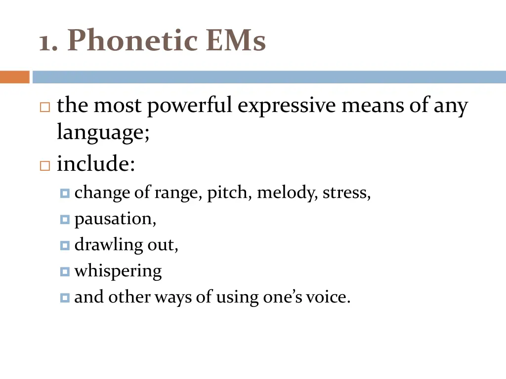 1 phonetic ems