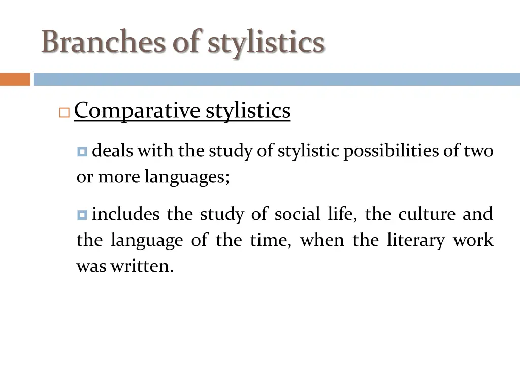 branches of stylistics 4