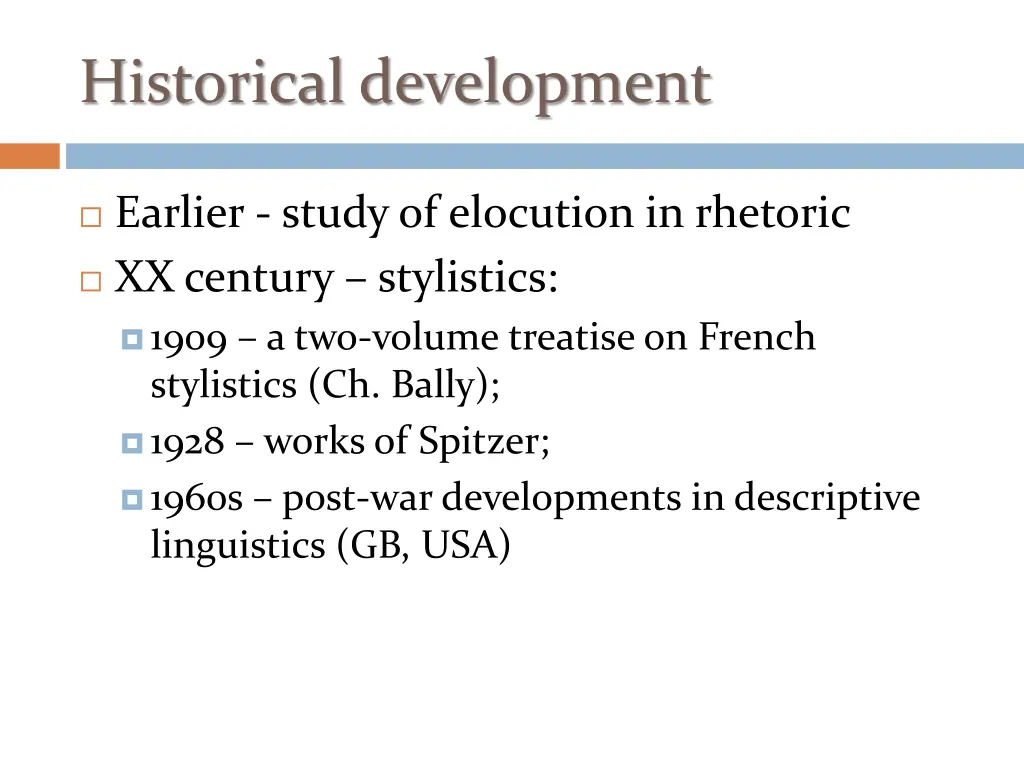 historical development