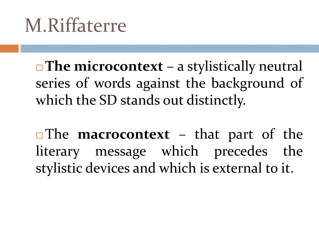 m riffaterre