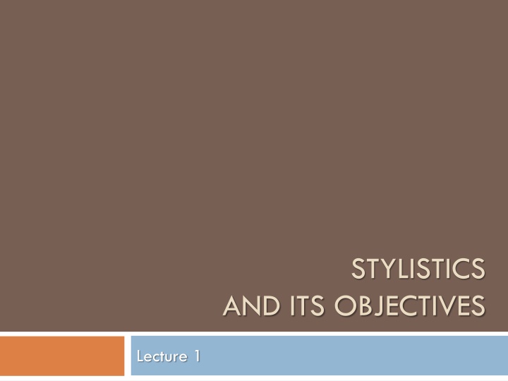 stylistics