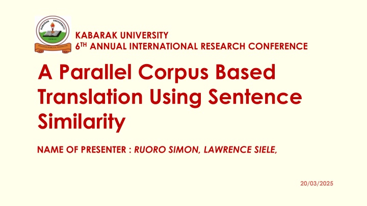 kabarak university 6 th annual international