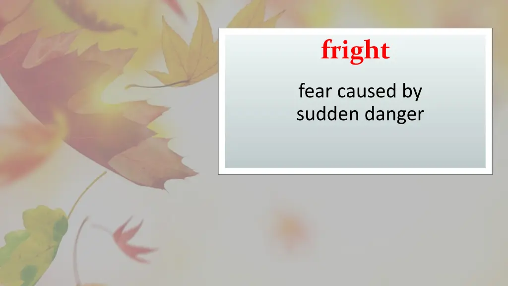fright