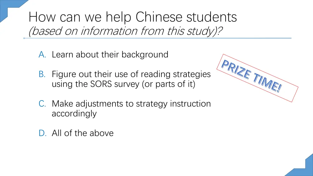how can we help chinese students based